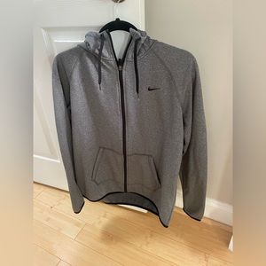 Nike zip up hoodie - size L, therma-fit
